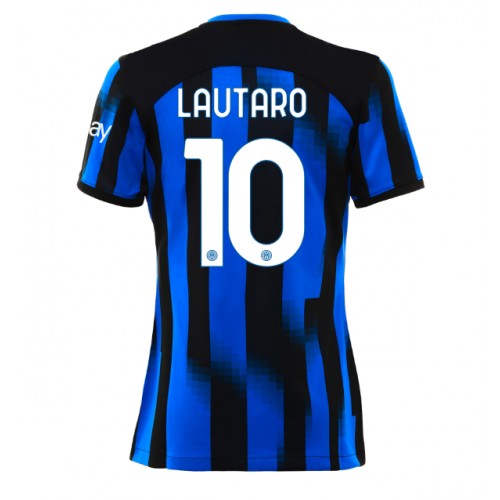Dámy Fotbalový dres Inter Milan Lautaro Martinez #10 2023-24 Domácí Krátký Rukáv